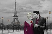 Chris Consani Poster Paris Marilyn Monroe & Elvis Presley