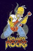 The Simpsons Poster Homer Rocks