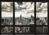 Poster New York Skyline vue dïune fenêtre