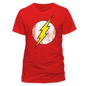 The Flash T-Shirt Cracked Logo Roter Blitz