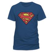 Superman T-Shirt Distressed Vintage Logo