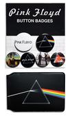 Pink Floyd Buttons and Card Holder Set