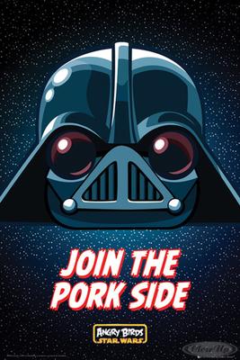 Angry Birds Star Wars Poster Join The Pork Side
