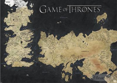 Game of Thrones Poster Die sieben Königslande