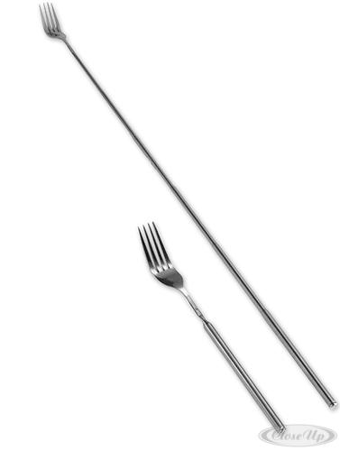 Ausziehbare Grill-Gabel Teleskopgabel - Scherzartikel Ausziehbare Grill-Gabel Teleskopgabel - Scherzartikel