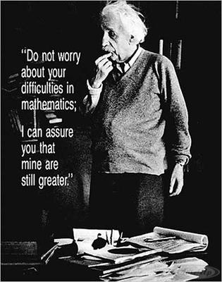 Albert Einstein Poster Do Not Worry