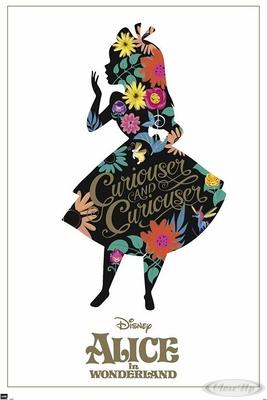 Alice in Wonderland Poster Silhouette
