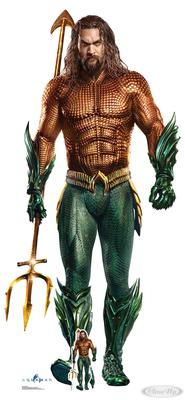 Aquaman mit Dreizack Pappaufsteller