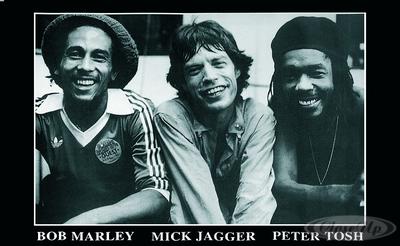 Bob Marley, Peter Tosh, Mick Jagger Poster