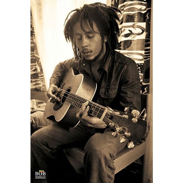 Bob Marley Poster Gitarre