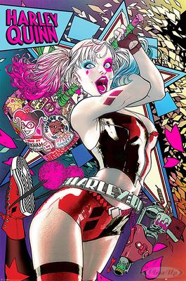 Batman Poster Comic Harley Quinn Neon
