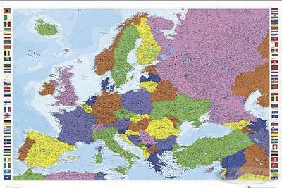 European map Poster