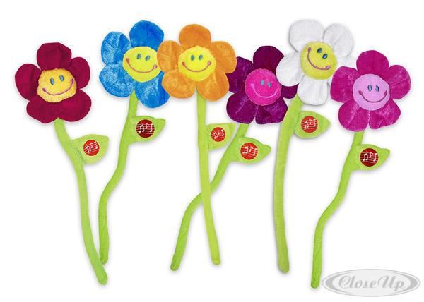 Glückwunsch-Blume mit Musik "Happy Birthday" Plüschblume - Scherzartikel Glückwunsch-Blume mit Musik "Happy Birthday" Plüschblume - Scherzartikel
