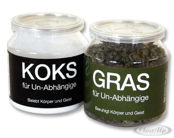 Gras" & "Koks" für Un-Abhängige - Scherzartikel Gras" & "Koks" für Un-Abhängige - Scherzartikel