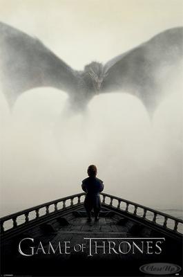 Game of Thrones Poster A Lion & A Dragon