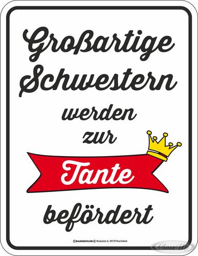 Großartige Schwestern Blechschild Großartige Schwestern Blechschild