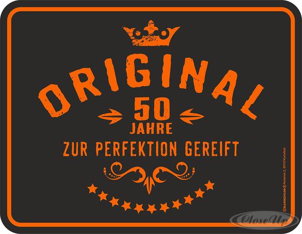 50. Geburtstag Original 50 Jahre Blechschild 50. Geburtstag Original 50 Jahre Blechschild