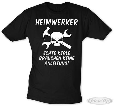 Heimwerker T-Shirt Totenkopf Logo