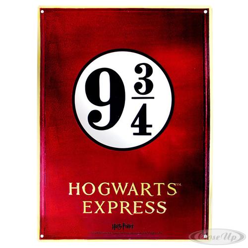 Harry Potter Blechschild Gleis 9 3/4 Hogwarts Express Harry Potter Blechschild Gleis 9 3/4 Hogwarts Express