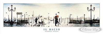 Il Bacio (Der Kuss) Venedig Poster