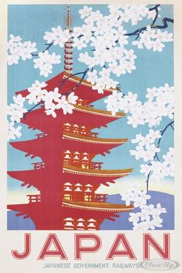Japan Poster Japanese Government Railways
