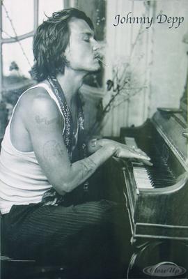 Johnny Depp Poster Piano