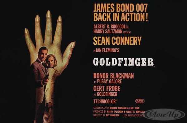 James Bond Goldfinger Poster