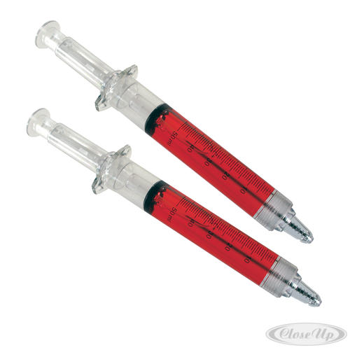 Kugelschreiber Spritze XL 2-er Set - Scherzartikel Kugelschreiber Spritze XL 2-er Set - Scherzartikel