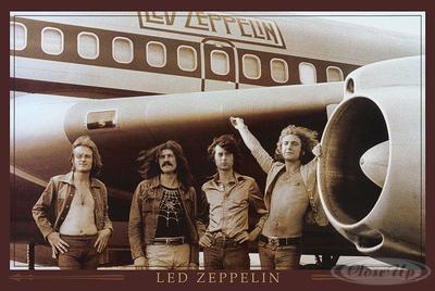 Led Zeppelin Poster Flugzeug