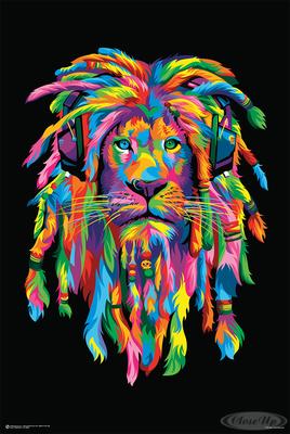 Lion Rasta Poster Rasta Löwe