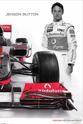 Mclaren Mercedes Poster Jenson Button