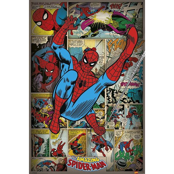 Marvel Poster Spider-Man Retro