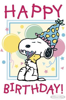 Peanuts Postkarte Happy Birthday