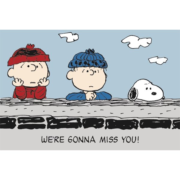 Peanuts -We're gonna miss you!