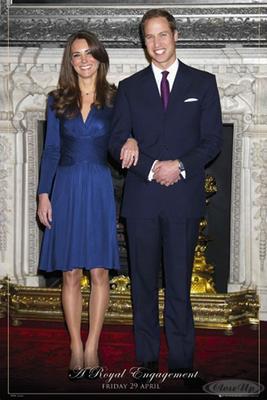 Prinz William und Kate Poster A Royal Engagement