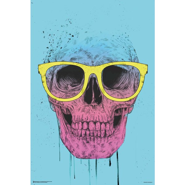 Pop Art Skull Poster