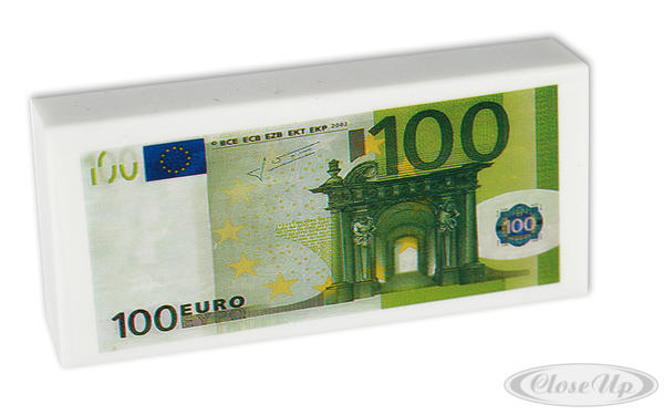 Radiergummi 100 Euro - Scherzartikel Radiergummi 100 Euro - Scherzartikel