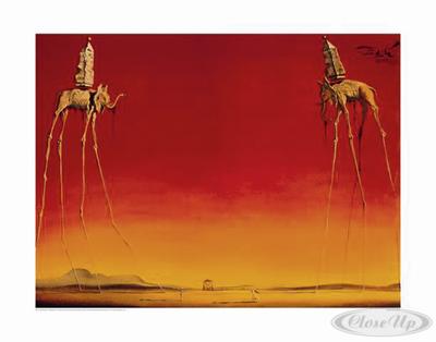 Salvador Dali Kunstdruck Les Elephants