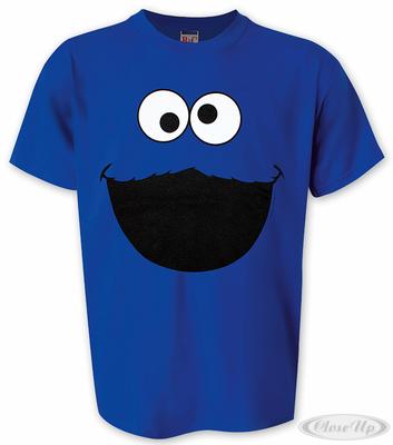 Sesamstrasse T-Shirt Cookie Monster Krümelmonster Gesicht