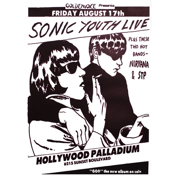 Sonic Youth Poster Goo-Live