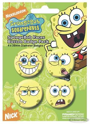 Spongebob Button Set Faces