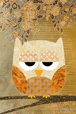 Sweet Owl Poster Antik