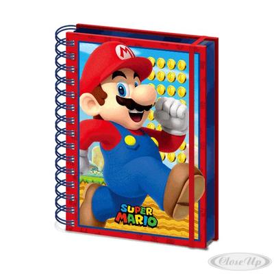 Super Mario Notizbuch DIN A5 Mario 3D Lentikulardruck