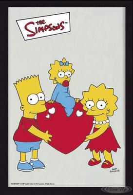 The Simpsons Spiegel Bart Maggie & Lisa