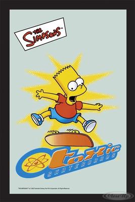 The Simpsons Bart Toxic Skate- board