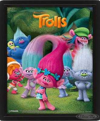 Trolls 3D Poster Characters