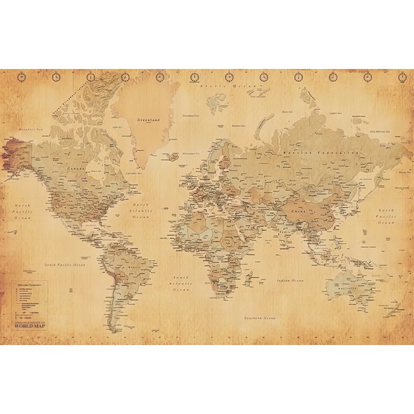 Weltkarte Poster (Worldmap