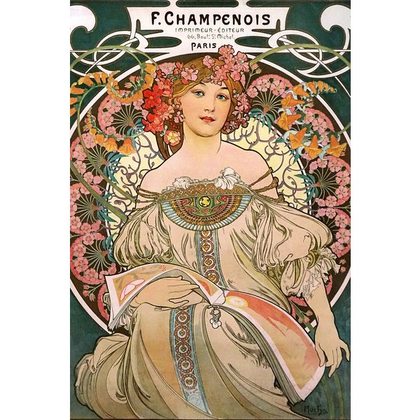 Alfons Mucha Poster Jugendstil