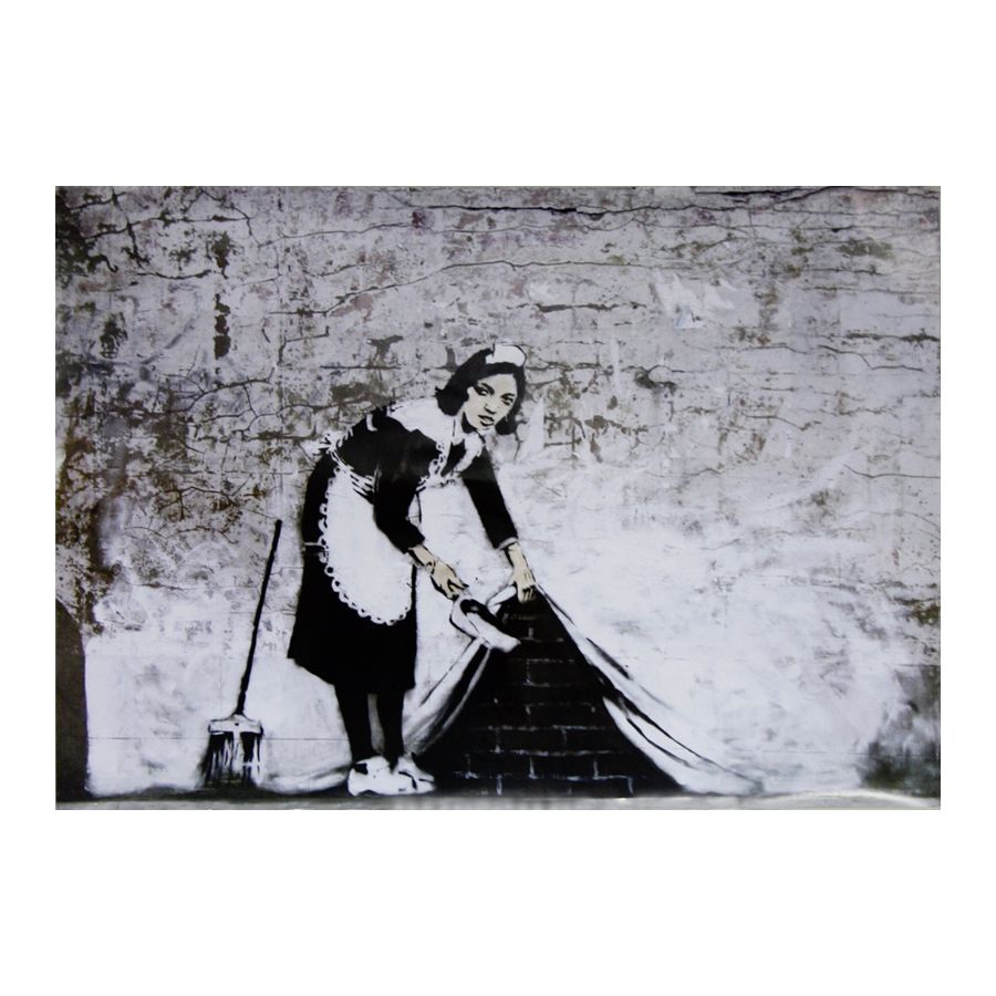 Banksy Poster Graffiti Sweeping Under Wall Poster Kleinformat Jetzt Im Shop Bestellen Close Up Gmbh