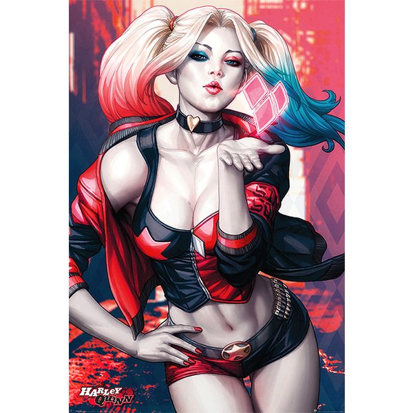 Harley Quinn Kiss Poster